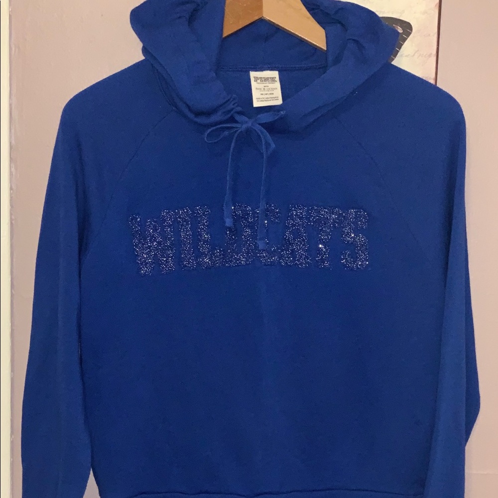 PINK VICTORIA SECRET WITH 5TH & OCEAN HOODIE XS